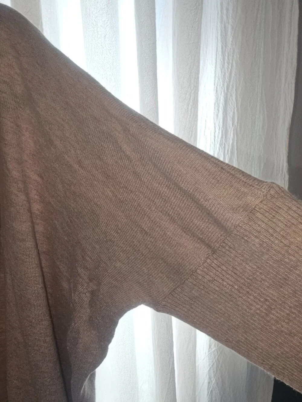 Moda International Cowl Neck Cashmere Blend Sweater Tunic S Pockets